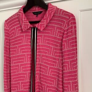 MING WANG PINK SWEATER JACKET XL